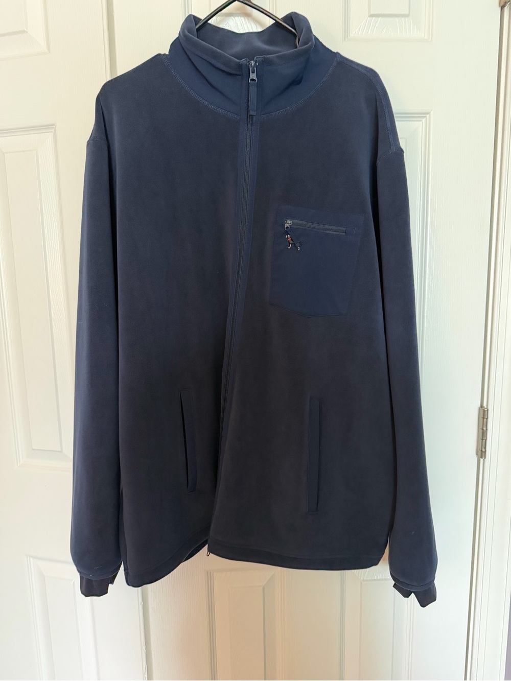 The Black Dog Navy Full-Zip Fleece Jacket- NWOT